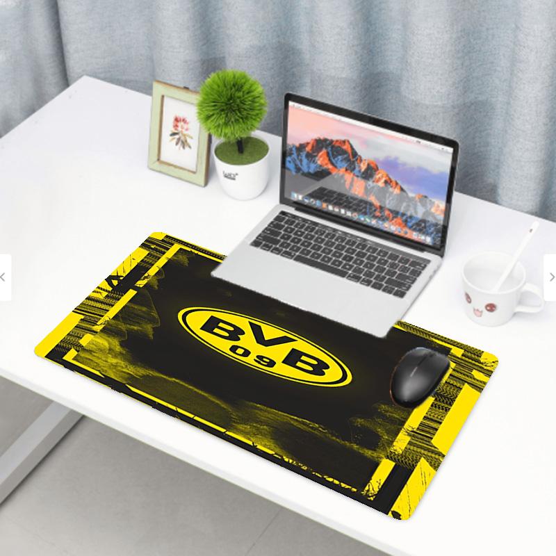 Borussia Dortmund Print Mouse Pad, Anti‑Slip Desktop Keyboard Mat, for PC Laptop Gaming Working Daily Use, Cool Festival Surprise Gift