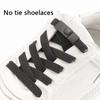 8MM 2025 No Tie Shoe Laces Press Lock Insert Fixed Shoelaces Without Ties Elastic Laces Sneaker Kid Adult Flat Shoelace for Shoe