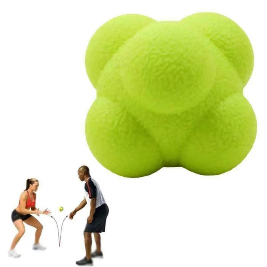 Palla Reattiva Esagonale Fitness Sport Velocità Agilità Riflessi- Allenamento Abilità Palla Reattiva Imprevedibile Giocattoli Palla Divertente da Esterno