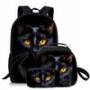 Set Zaino a Tre Pezzi Animale Scimmia per Ragazzi e Ragazze Migliori Regali Zaino Scolastico Cartone Animato Piatto 2D per Bambini