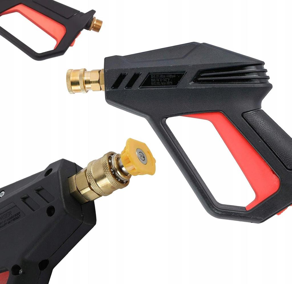 Rosfix Zestaw Do Myjki Ciśnieniowej Z Pistoletem M22 – 5 Dysz, Adapter Easy!Lock, Pianownica 1L | 275 Bar | Ergonomiczny Uchwyt