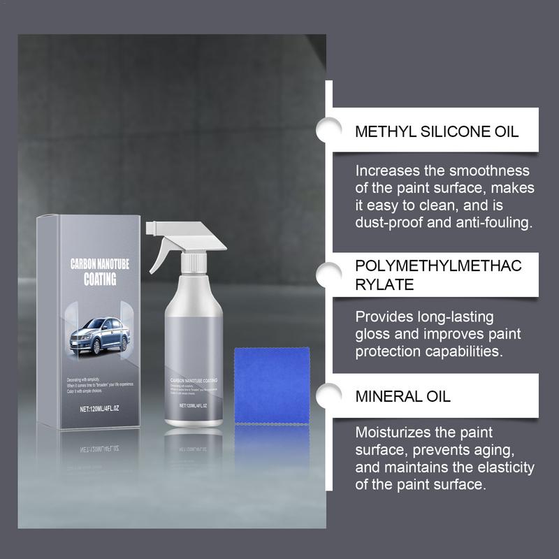 120ml Vehicle Coating Agent Automobile Nano Crystal Plating Agent Car Detailing Painting Spray Vehicle Accessories