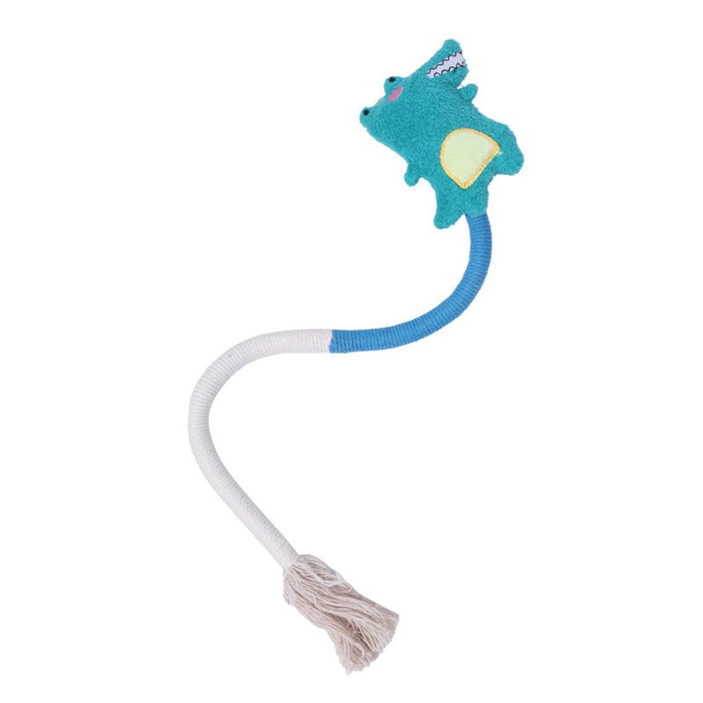 

Cat Chew Rope Toy with Catnip Inside, Interactive Teaser Wand for Self-Entertainment, Durable Wear-Resistant Teething Pet