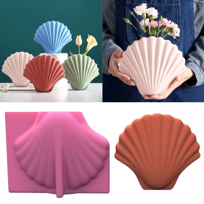 Flower Pot Mold Silicone Succulent Flowerpot Plant Vintage Mould Concrete Cement