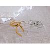 Yhpup Stylish Stainless Steel Bow Knot Adjustable Open Trendy Ring Women Charm Jewelry
