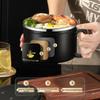316 Food-Grade Stainless Steel Noodle Bowl with Lid and Drain for Dorm or Canteen; Easy-to-Clean.