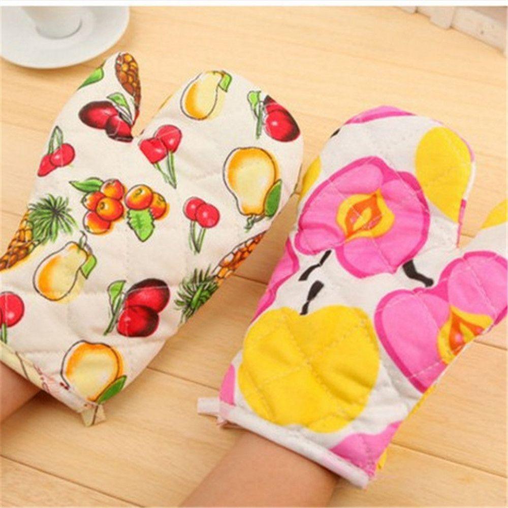 Fashion Baking Household Gloves Oven Mitts Microwave Gloves Thickened Anti-scalding