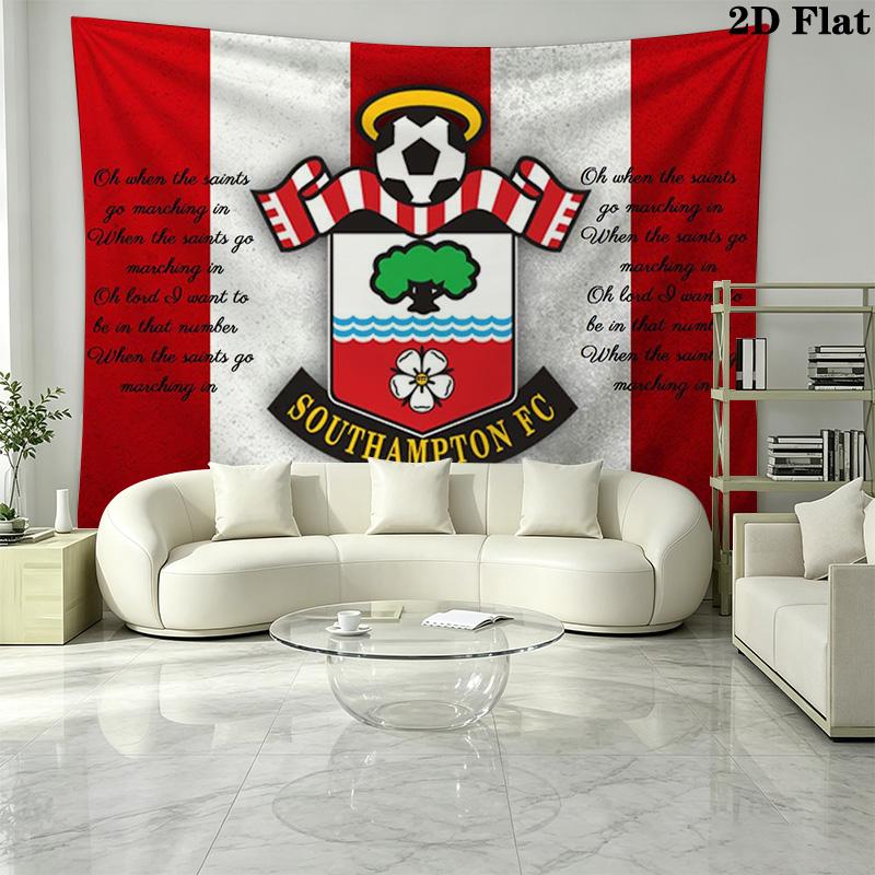 Southampton fc Logo Wall Tapestry Aesthetic Wall Hanging Printed Fabric Blanket Decorative Tapestries for Bedroom Living Room Home Decor