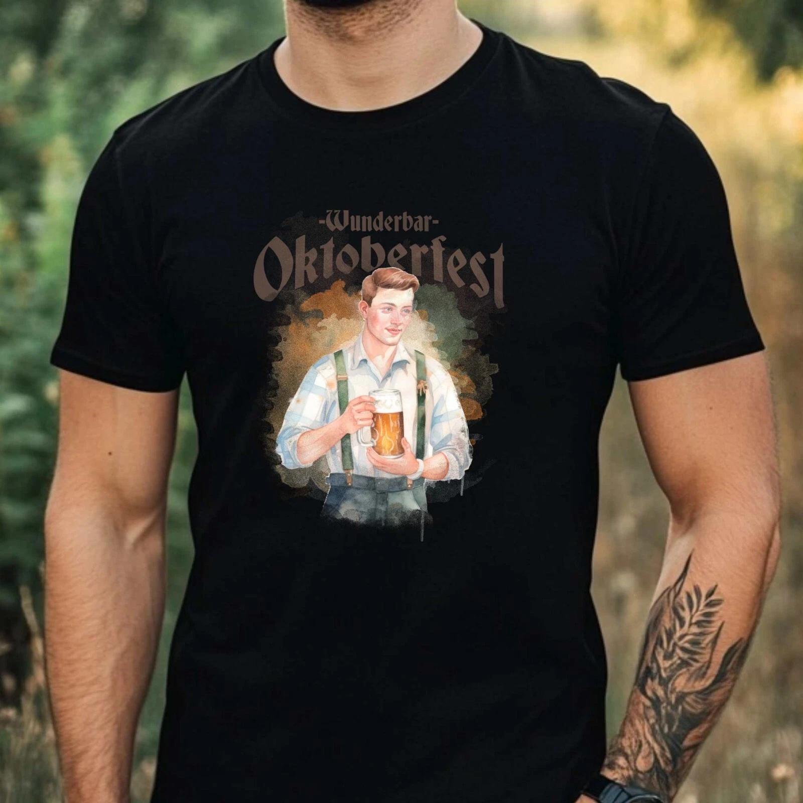 T-Shirt Herren Lustiges Bier Motiv Baumwolle Größe XS bis 5XL XS