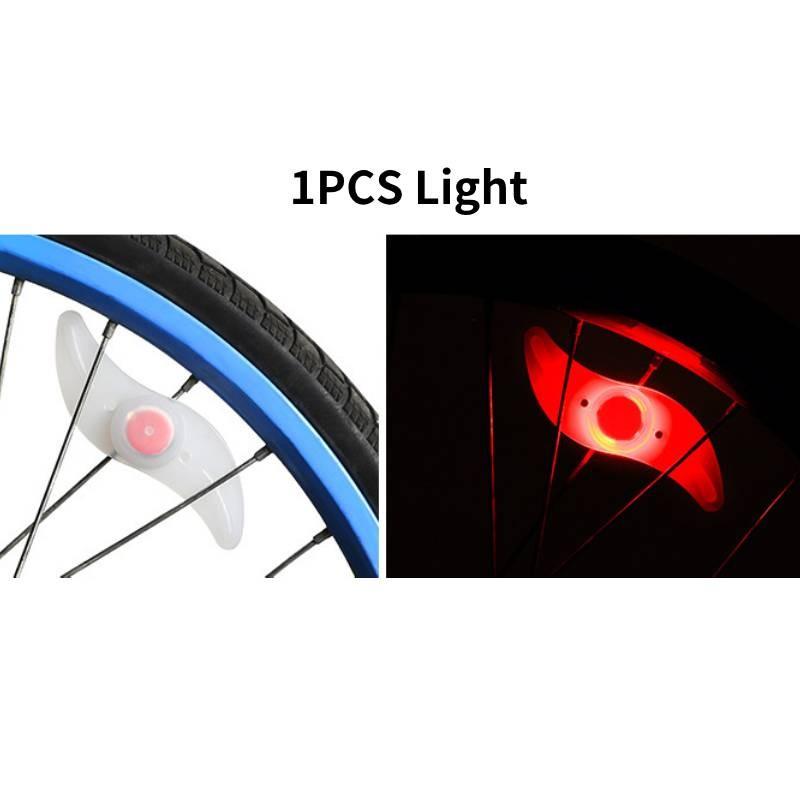 Colorful Bicycle Spoke Lights For Mountain Bikes With Vibrant Silicone Design For Safety