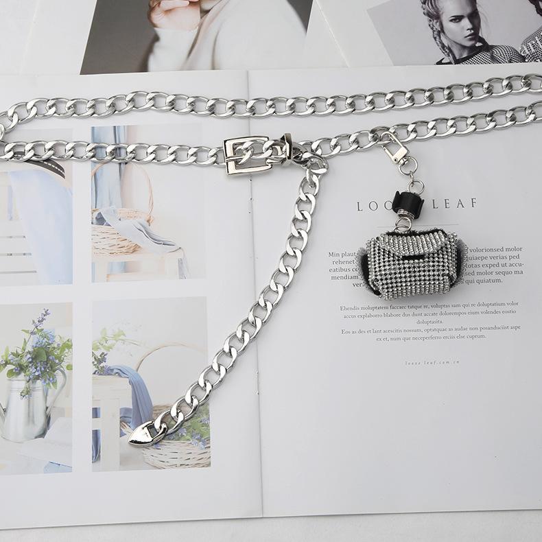 Metal Waist Chain Accessories Women'S Chain Belt Bag Decoration With Dress Suit Coat Trouser Chain Tide