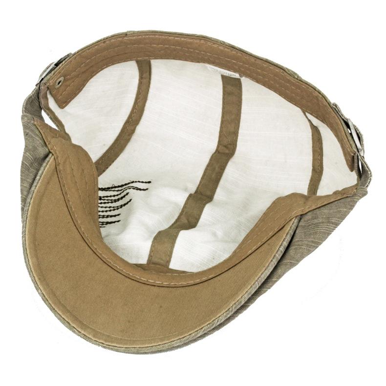 Frühling Sommer Baskenmütze Herren Baumwolle Zeitungsjunge Mütze Brief bestickt Forward Cap Outdoor Sonnenhut