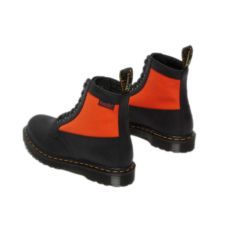 DR. Martens 1460 Leder Gewachste Oberfläche Kurze Wadenhohe Stiefel Unisex-Stiefel Anthrazit-Schwarz 26878001