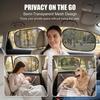4 PCS Car Window Shades, 20.07 x 12.2 Inches Side Window Sunshade Mesh, Foldable Storage Privacy Protector, Keep Vehicle Cool, Universal for Most