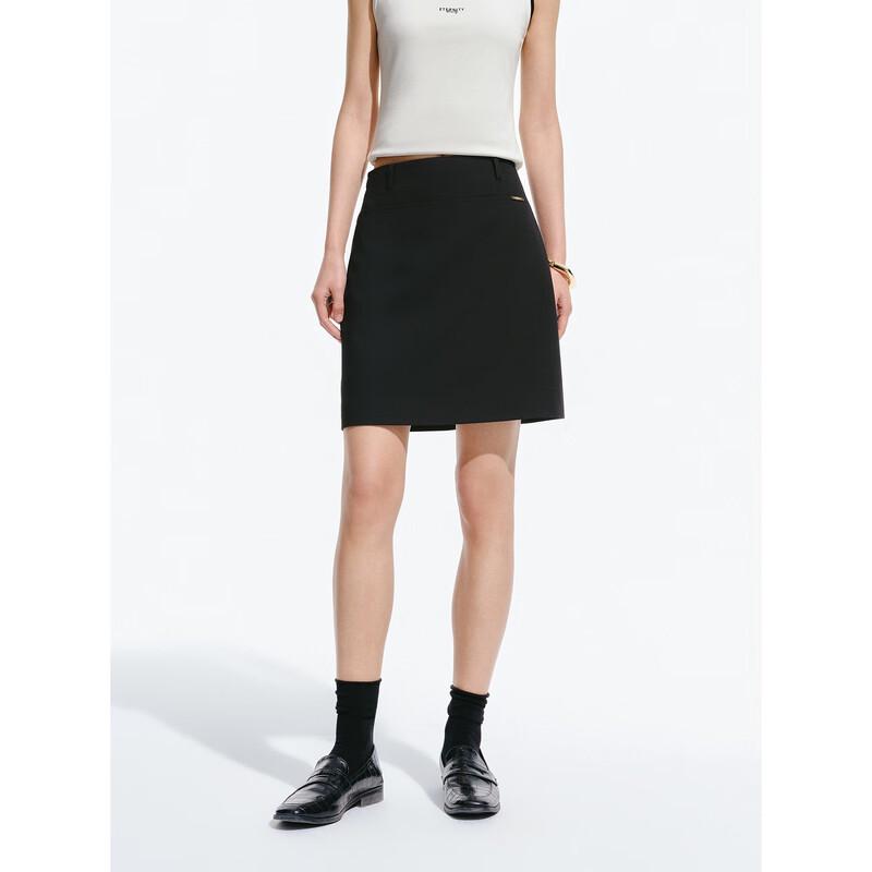 Peacebird Women s A-line High-waist Short Skirt S