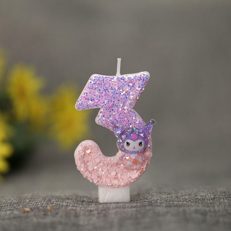 Number 0 Candle for Birthday , Baking Decoration Topper for Kids Party Supplies