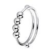 1Piece Stress Relief Stackable Rings Adjustable Open Ring for Worry Meditation