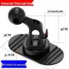 Universal 17mm Ball Head Adhesive Car Phone Holder for Dashboard