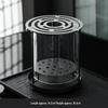 Handon Transparent Glass Tea Stove with Fire-Viewing Charcoal Hearth