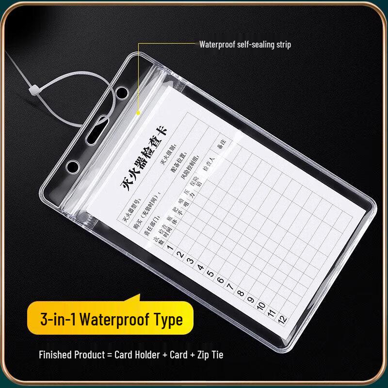 Fire Extinguisher Inspection Card Set