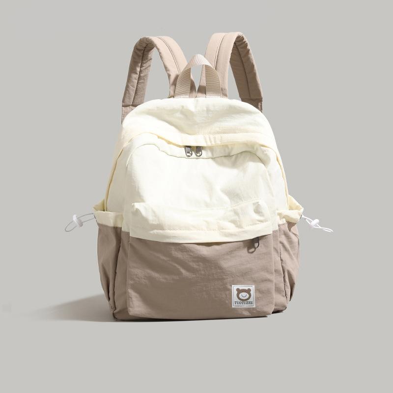School Bag, Large Capacity, Simple and Versatile, High Value, Light Weight, Go Out Niche Strap Bag, Women's Backpack.