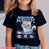 Hot Kpop Demon Hunters Children's T Shirt Short Sleeve Boys Kdis T-shirt Cute Kpop Demon Hunters Harajuku Tshirt for Boys Girls