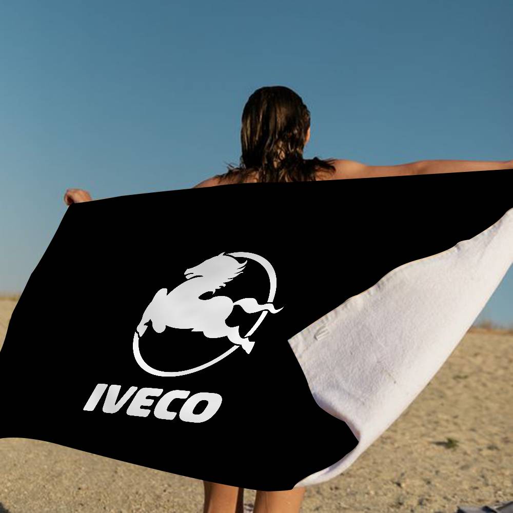 NEUE IVECO Große Mikrofaser Strandtücher Schnelltrocknendes Handtuch Sandstrandtücher Poolhandtuch Für Reisen Schwimmbad Yoga Cotton 30x30cm gray