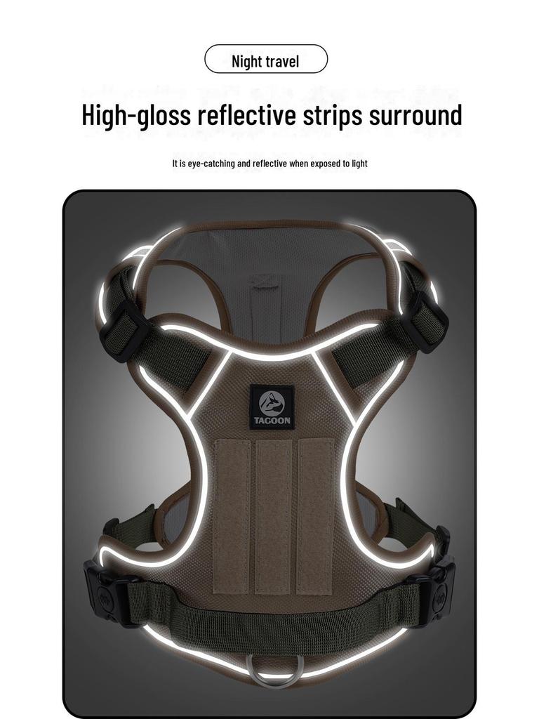 Explosion-Proof Cross-Border Dog Leash and Harness for Medium and Large Dogs