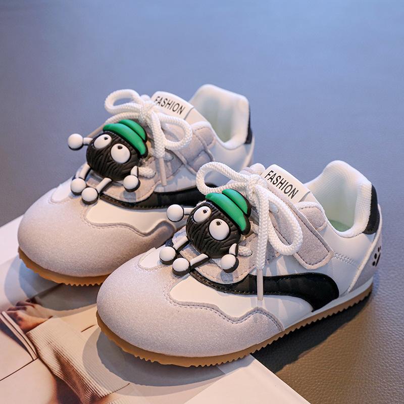2025 Autumn New Students Boys Soft Sole Comfortable Sports and Leisure Shoes Korean Version of Foreign Style Versatile Girls Board Shoes