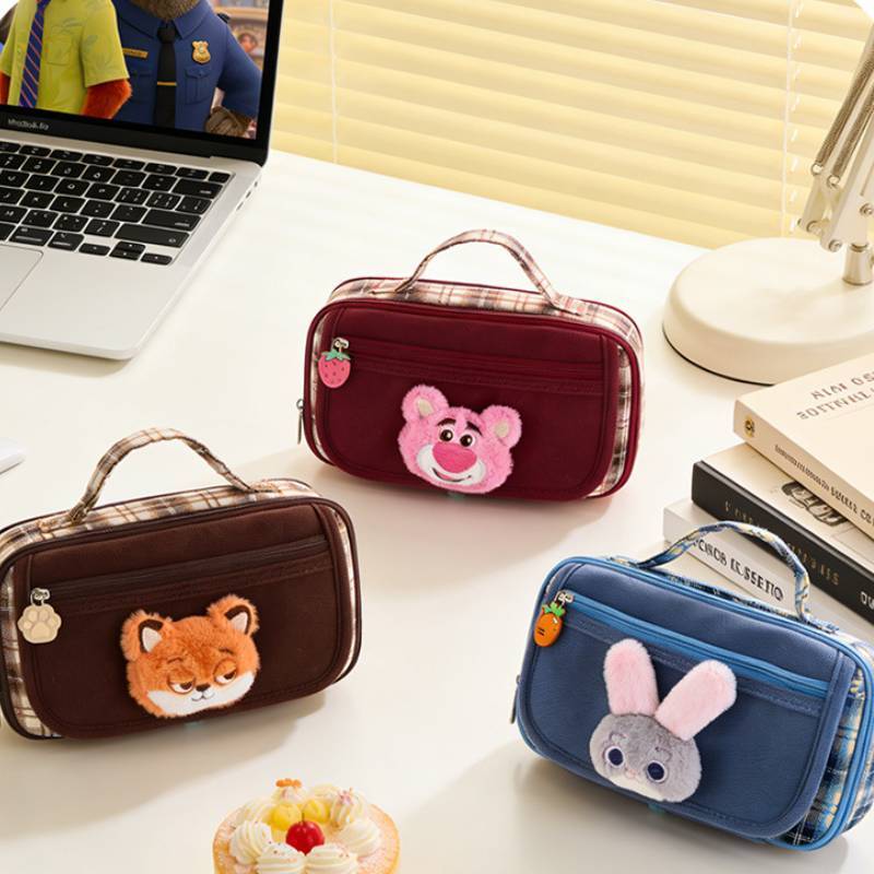 Zootopia Pencil Case With Polyester Material For Kids And Students
