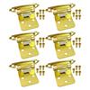 Metal Cabinet Hinges with Self Closing Feature 6 Pack for 38 Inset Cabinets Enhancing Home Cabinet Functionality