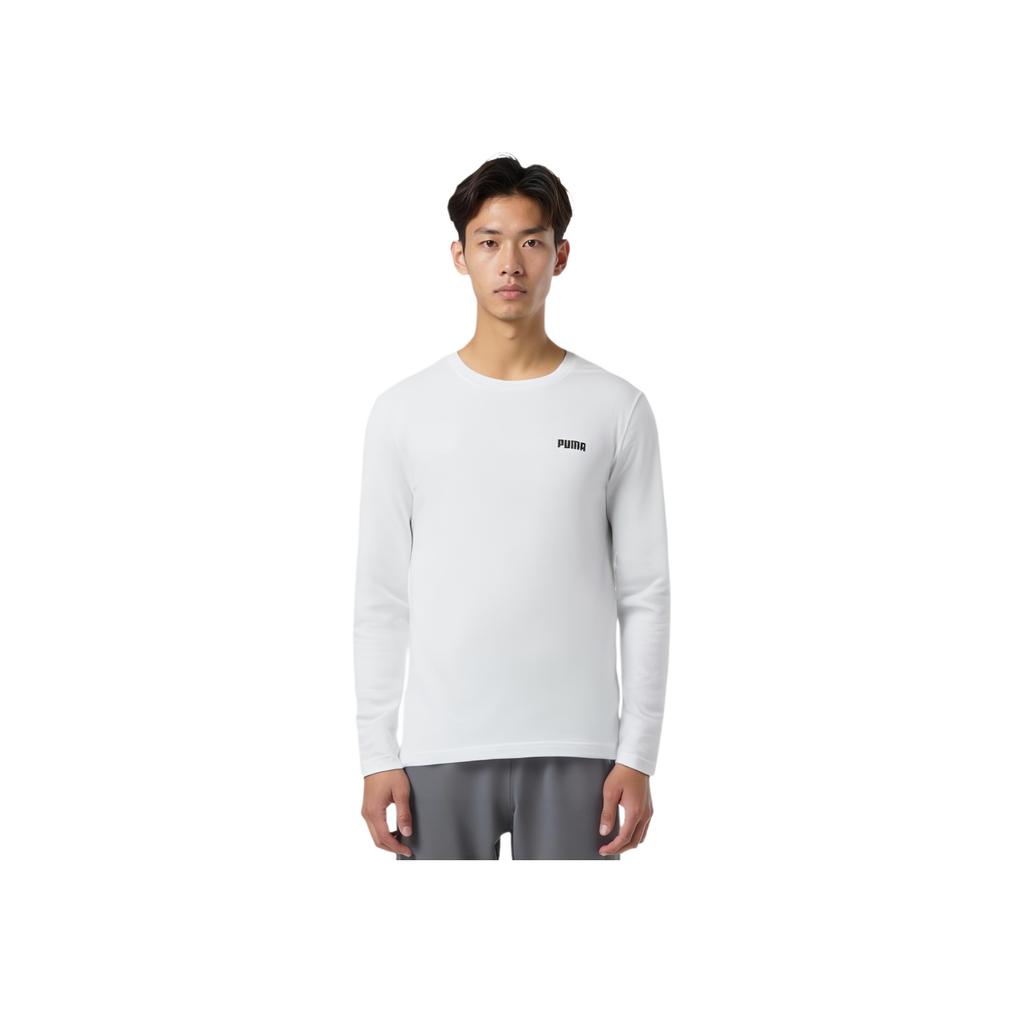 Puma Comfortable Soft Letter Round Neck Long Sleeve T-Shirt Men Tops 693000-02