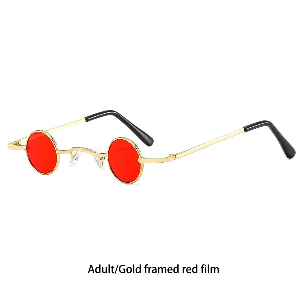 Sunglasses Sunproof Electroplated HD Round Frame Vintage Replacement Stylish Fashionable Decorative Eyewear Eyeglasses