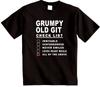 Grumpy Old Git Checklist T-Shirt Ideal Fathers Dad Grandad Funny Birthday Gift