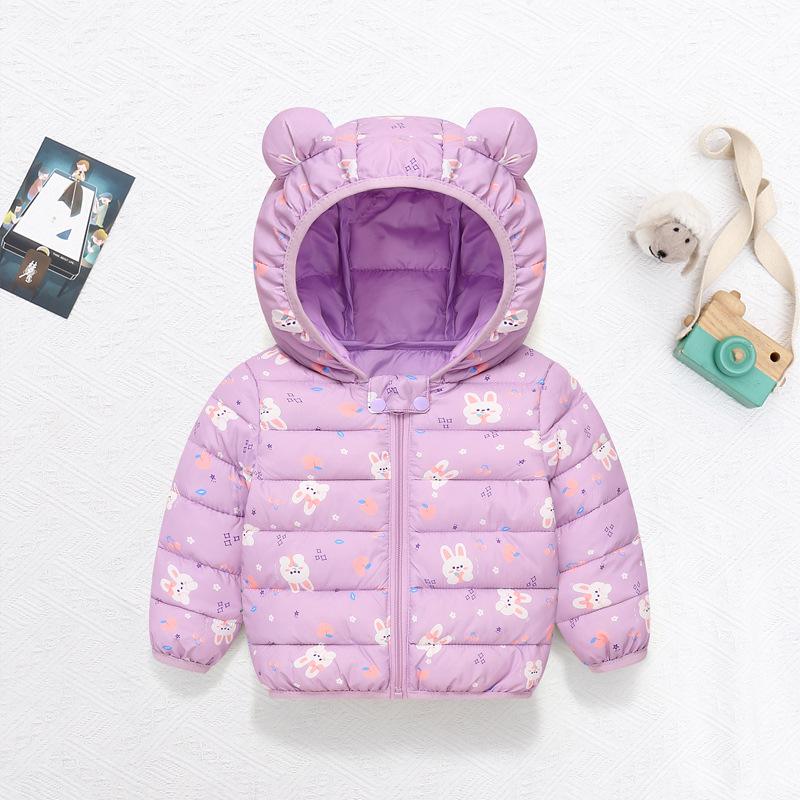 Kinder Cartoon Daunen Baumwolljacke für Herbst & Winter - Leichte Jungen & Mädchen Klein/Mittel Mäntel