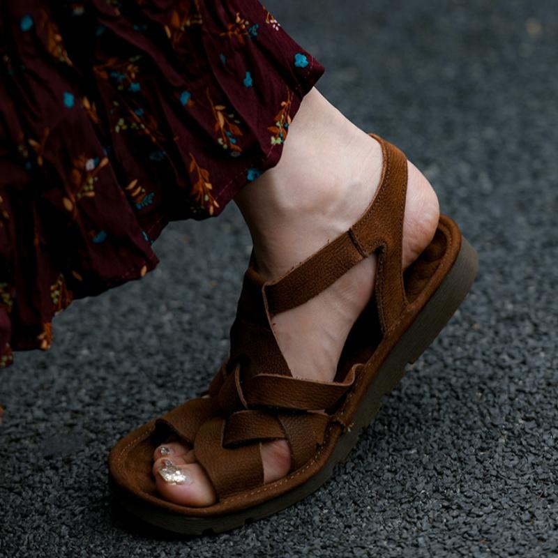 Fashion Fashion Women Sandals Round Toe Female Casual Comfortable Outdoor Sandals 2025 Summer Beach Breathable Women Sandals
