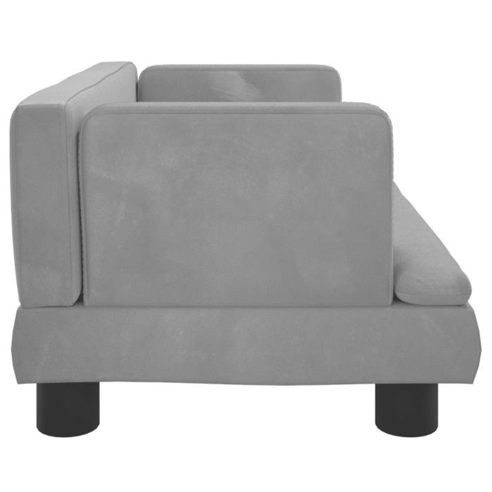 VidaXL Children's Sofa Light Grey 60x40x30 Cm Velvet 3196318