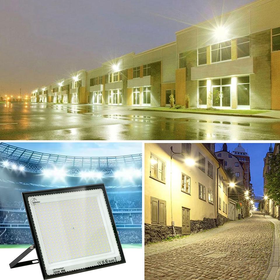 LED Flood Light 10W 20W 30W 50W 100W Floodlight AC 220V Outdoor Lighting Reflector Spotlight IP66 Waterproof Wall Floodlights