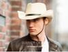Men's Trendy Wide Brim Denim & Straw Foldable Sun Hat for Outdoor Travel