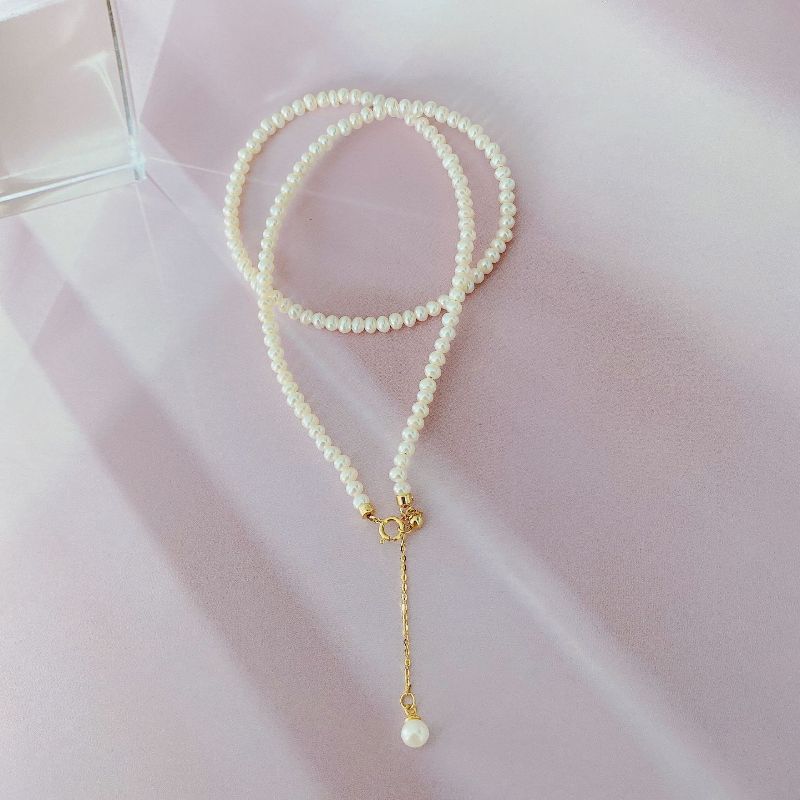 100 % Tone Pearl Pendant Pendant Necklace High Pendant Necklace Female Bridal Gathering Wedding Occasion Event Gathering Fine Women