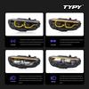 BMW 4 Series (2013-2020) F32 Headlight Assembly with M4 Style LED Turn Signals & Golden DRL