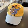 Cartoon Car Print Baby Baseball Hat Fashion Patchwork Sunshade Duck Tongue Cap Boy Girl Kids Casual Outdoor Peaked Hat