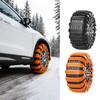 Tire Chains Wheel Ties Belts Adjustable 10piece Snow Truck Tire Chains For Ice Winter Hiking Trailer Offroad Lawn Fishing