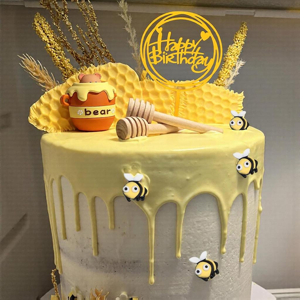 33 BUC Topper Tort Albine, Toppere Cupcake Albine Bombate Decorațiuni Tort Fagure pentru Petrecere Bebeluș Dezvăluirea Genului Decor Ziua Întâi