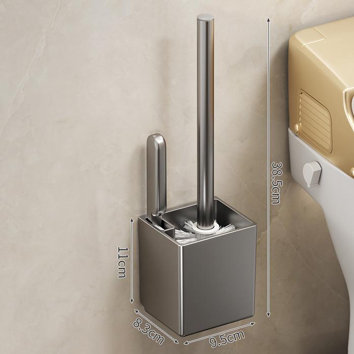 Badezimmer WC-Bürstenhalter Set Wandmontage Ohne Bohren WC-Becher WC-Reinigung Bürste Für Zuhause Badezimmer WC