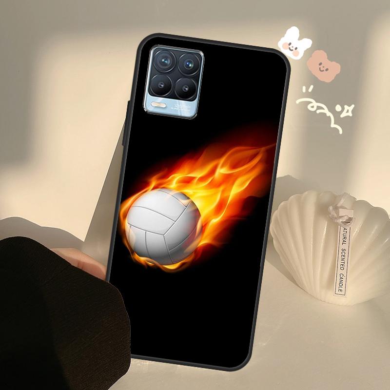 Volleyball Sport Case For Realme C63 C61 C55 C51 C53 C25 C65 C67 C71 C75 11 12 13 14 15 Pro Plus GT6 GT7 Pro