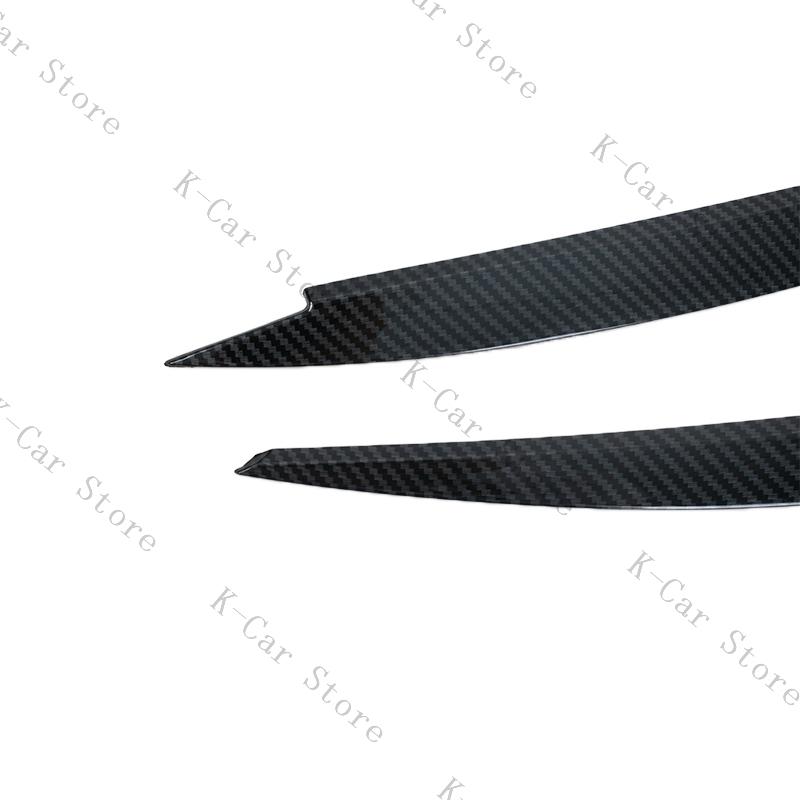 Car Headlight Eyebrow Eyelid Cover Trim ABS Carbon Fiber Eye-catching For VW Golf 7 VII GTI GTD R MK7 2013-2017