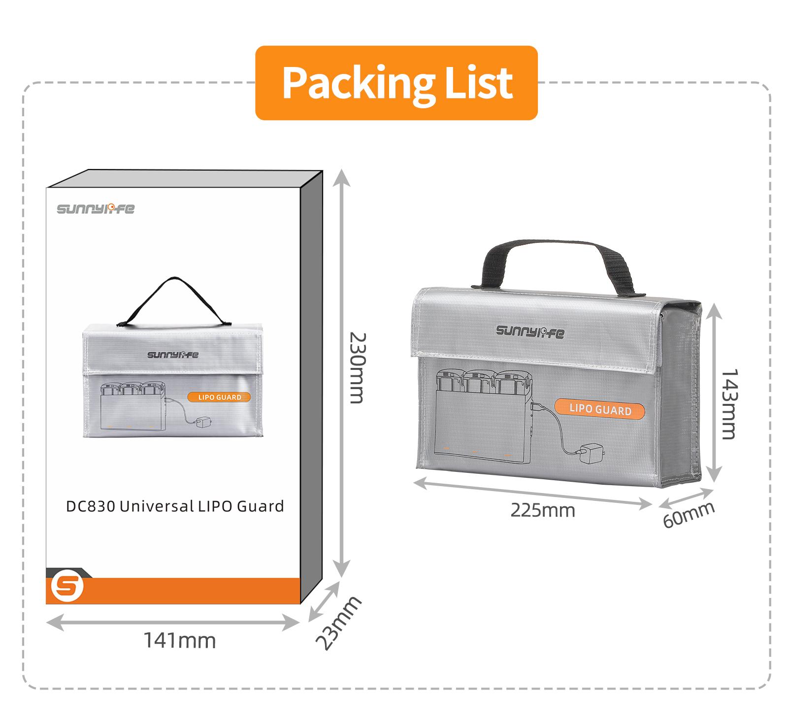 Универсальная взрывозащищенная сумка для хранения дрона Для DJI NeoMini 4KAvata 2Air 3S Зарядный хаб для аккумуляторов LiPo Безопасная сумка Аксессуары 1580₽