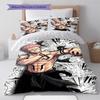 Jujutsu Kaisen Bedding Set Yuji Itadori Anime Duvet Cover Polyester Soft Comforter Cover Twin Full Queen King -QJY