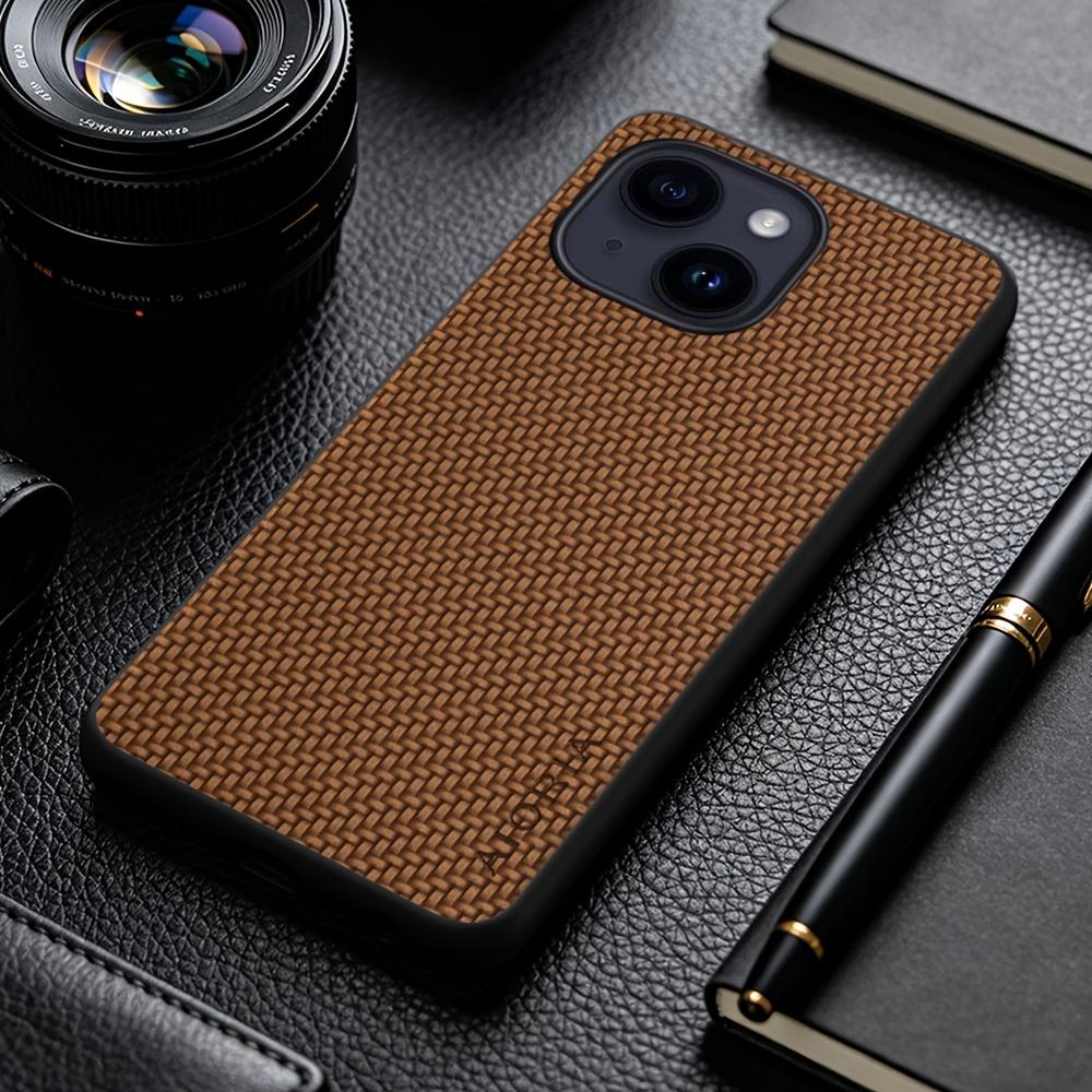 Phone Case: New Fashion Phone Case for iPhone 15 14 13 Pro Max Plus Business Casual Faux Synthetic Leather Phone Cover